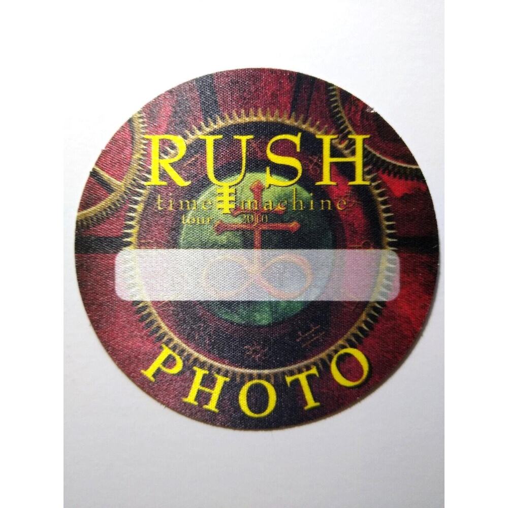 Rush time Machine Backstage Pass Red Edition Original 2010 Hard Rock Music Photo